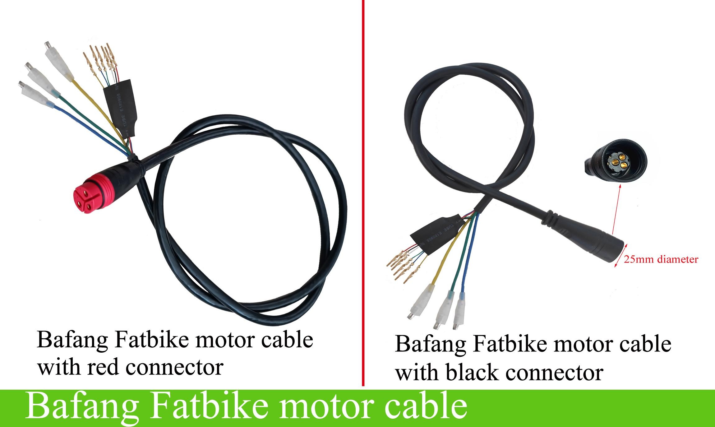 Motor cable for Bafang 750W RM G06 fatbike snow bike hub motor greenbikekit