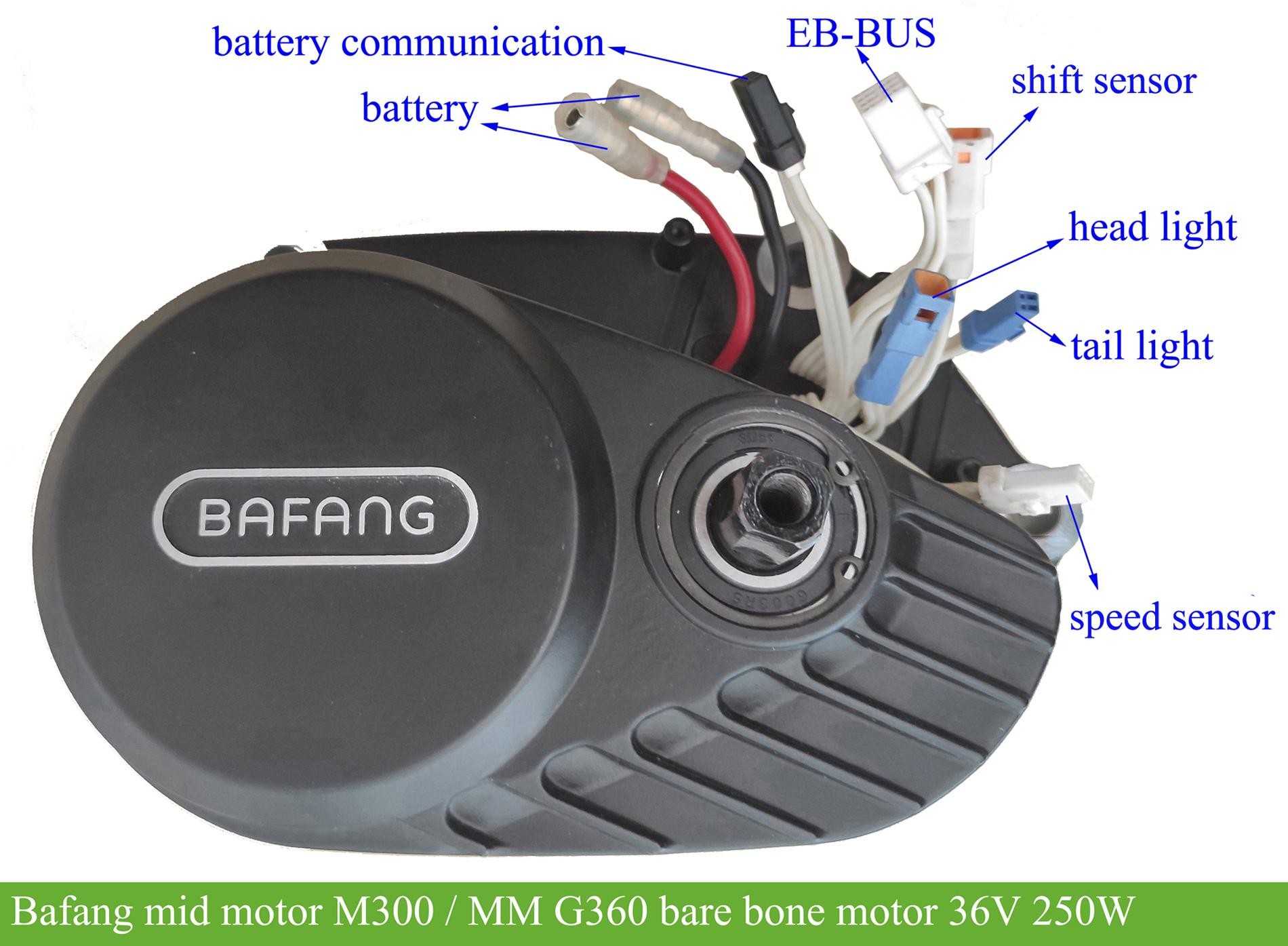 Bafang M300 G360 barebone motor 36V 350W UART greenbikekit