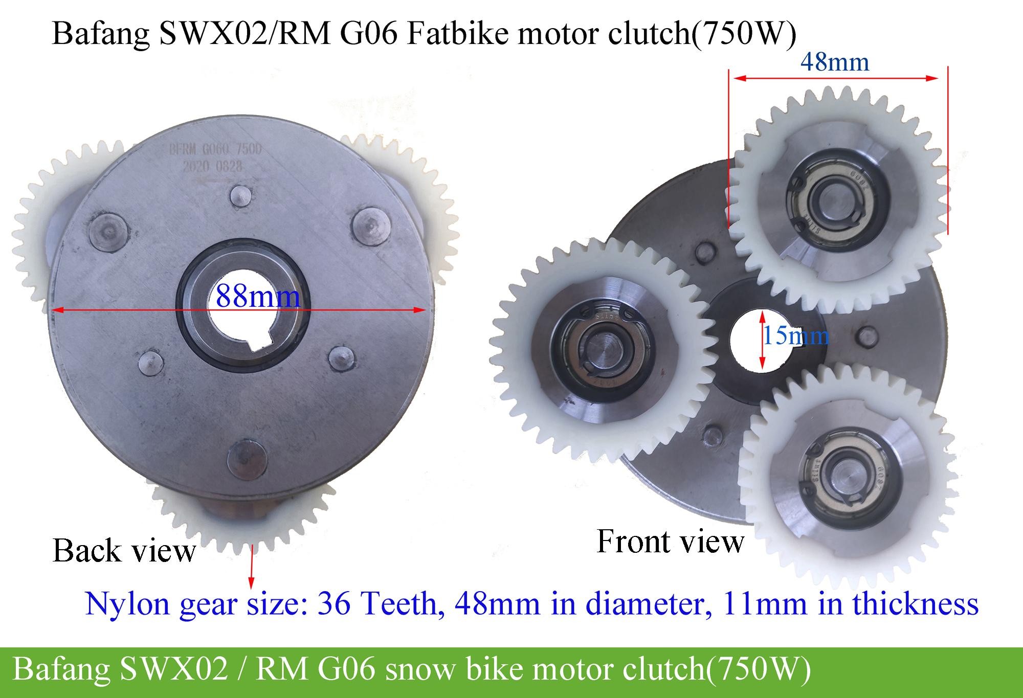 Bafang SWX02 RM G060 RM G062 fatbike snowbike motor clutch