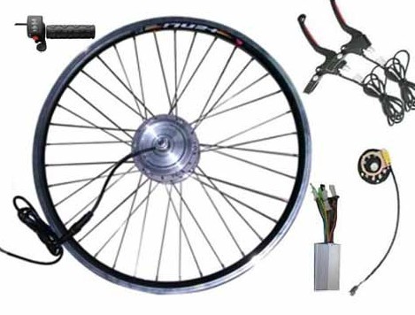 Green Zone Complete eBike Conversion Kit with 36V Battery, 26 Front Wheel,  Easy-to-Install Electric Bike Kit, 250 Watt Motor