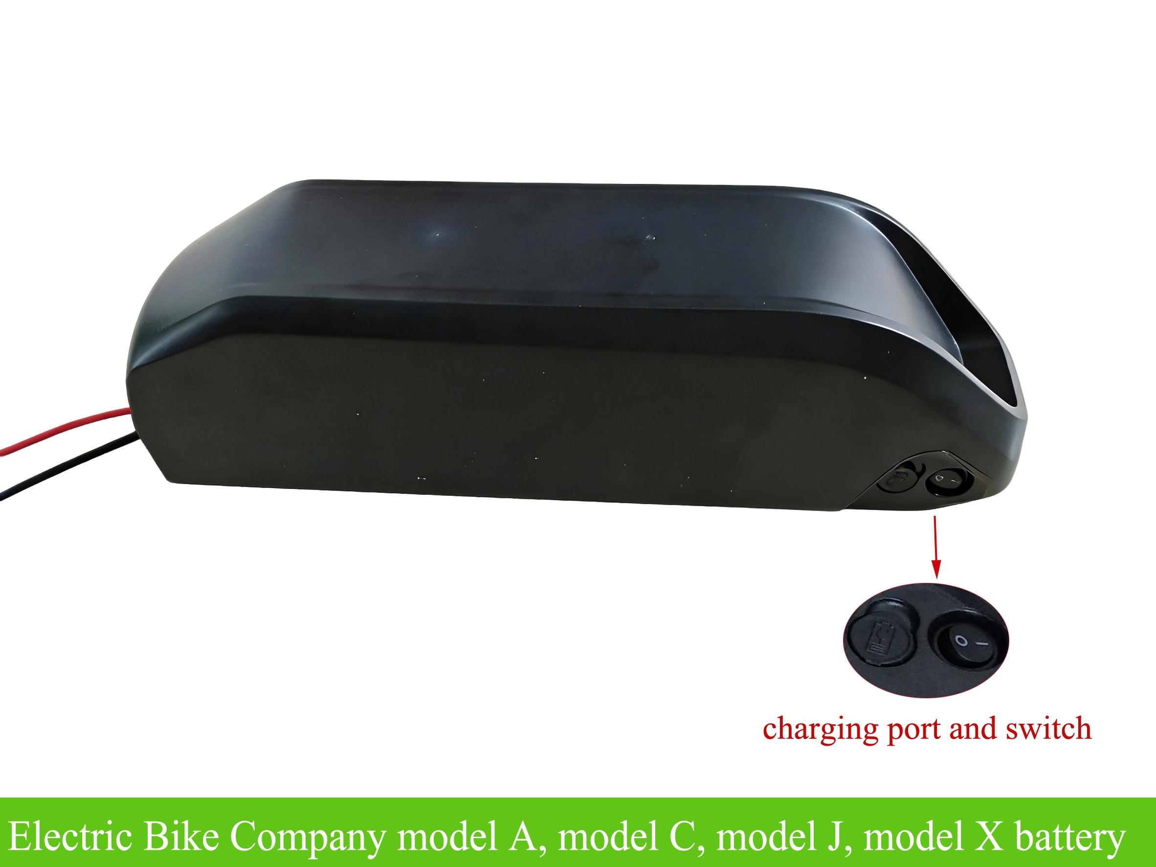 EBC Electric Bike Company model A, model C, model J, model X battery  48V-greenbikekit.com