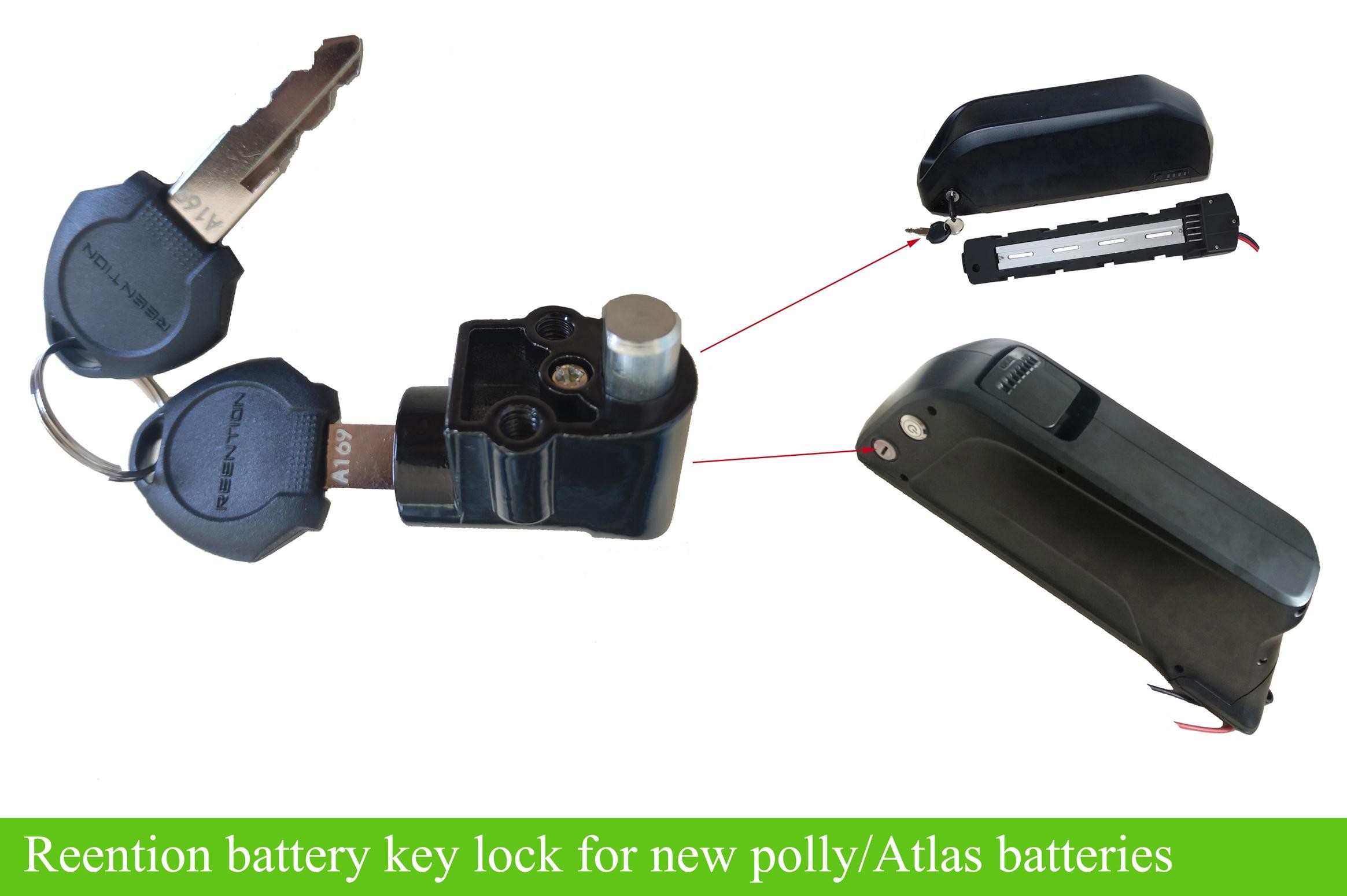 Reention new polly battery key lock/Jumbo shark new polly battery key 