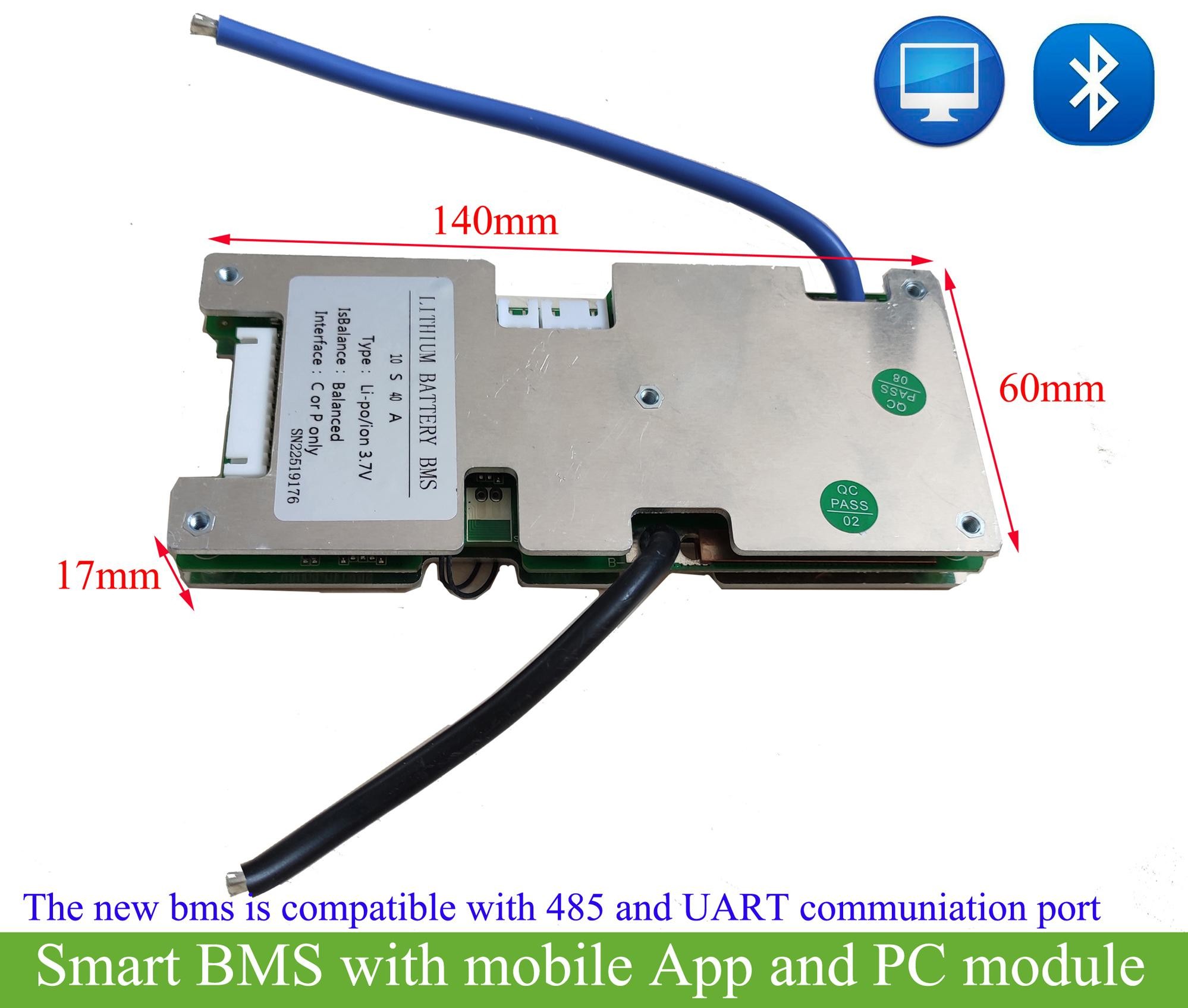 Smart Lithium Battery Management System For 7s 8s 9s 10s With Software Bt App Program Greenbikekit Com Online Store For Electric Bicycle Parts Greenbikekit Com
