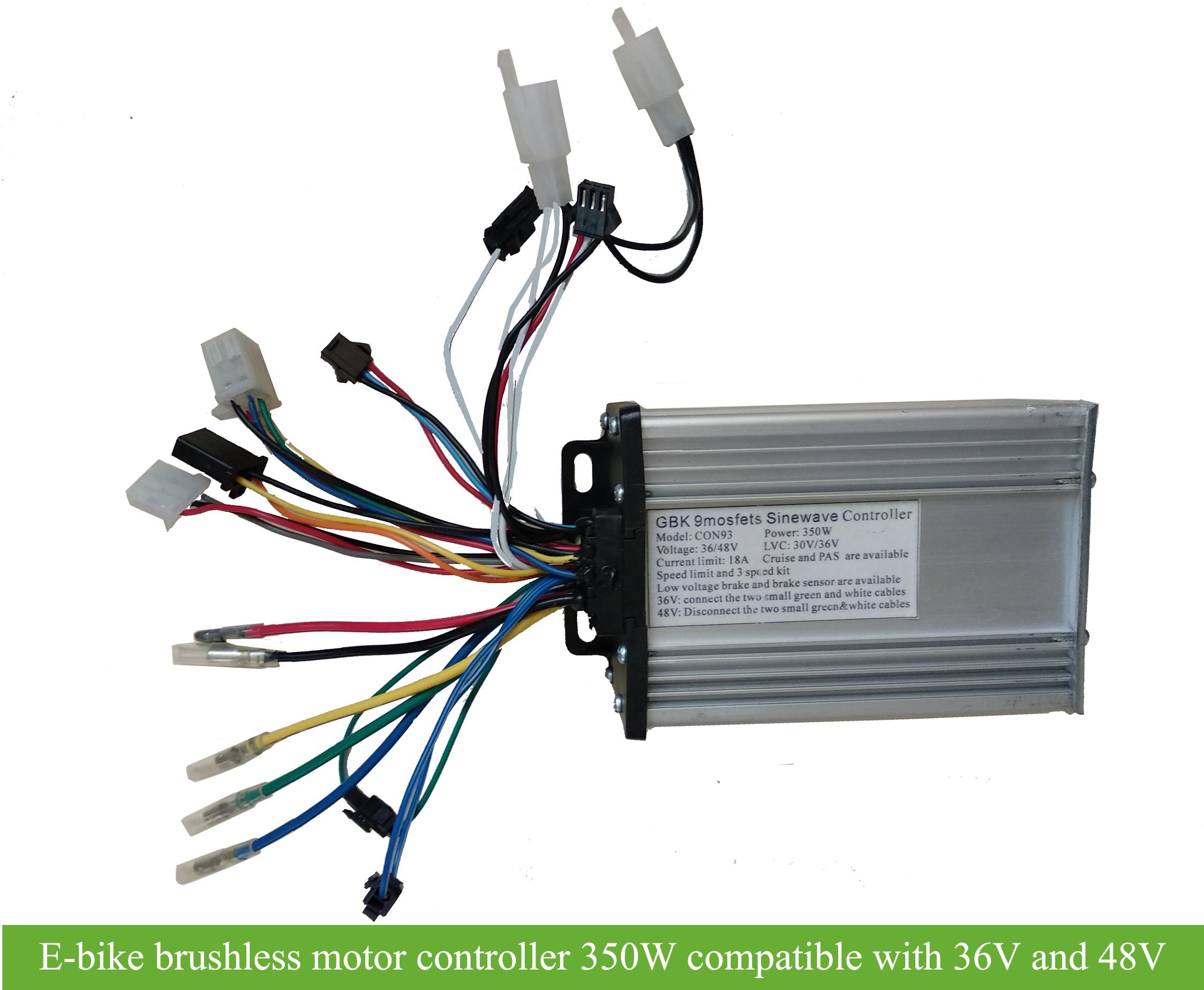 USB Link Brushless Controller for Electric Bicycle 300A E-Bike ESC 16S LiPo 68V 