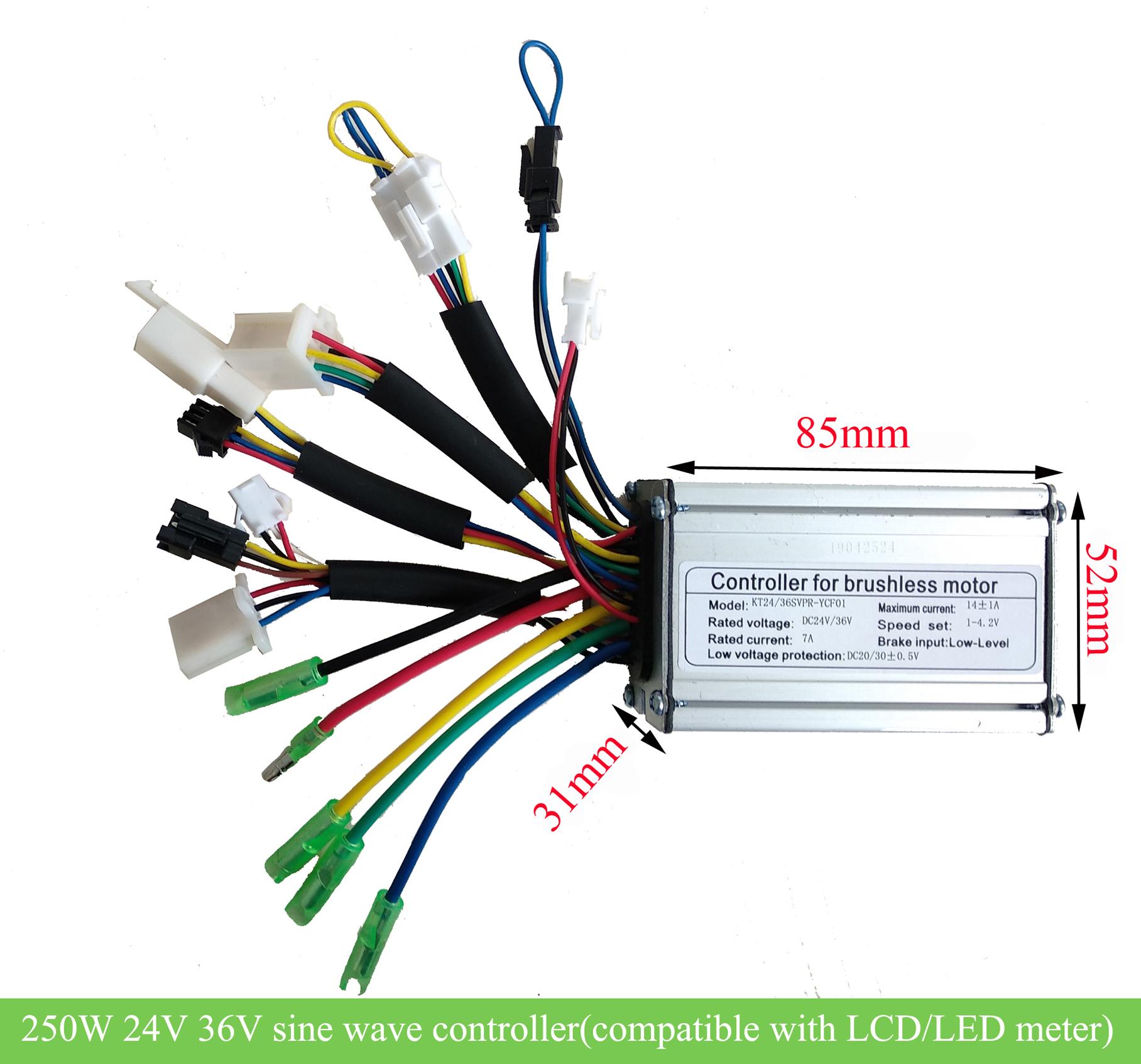 Electric bike controller 36v 250w discount