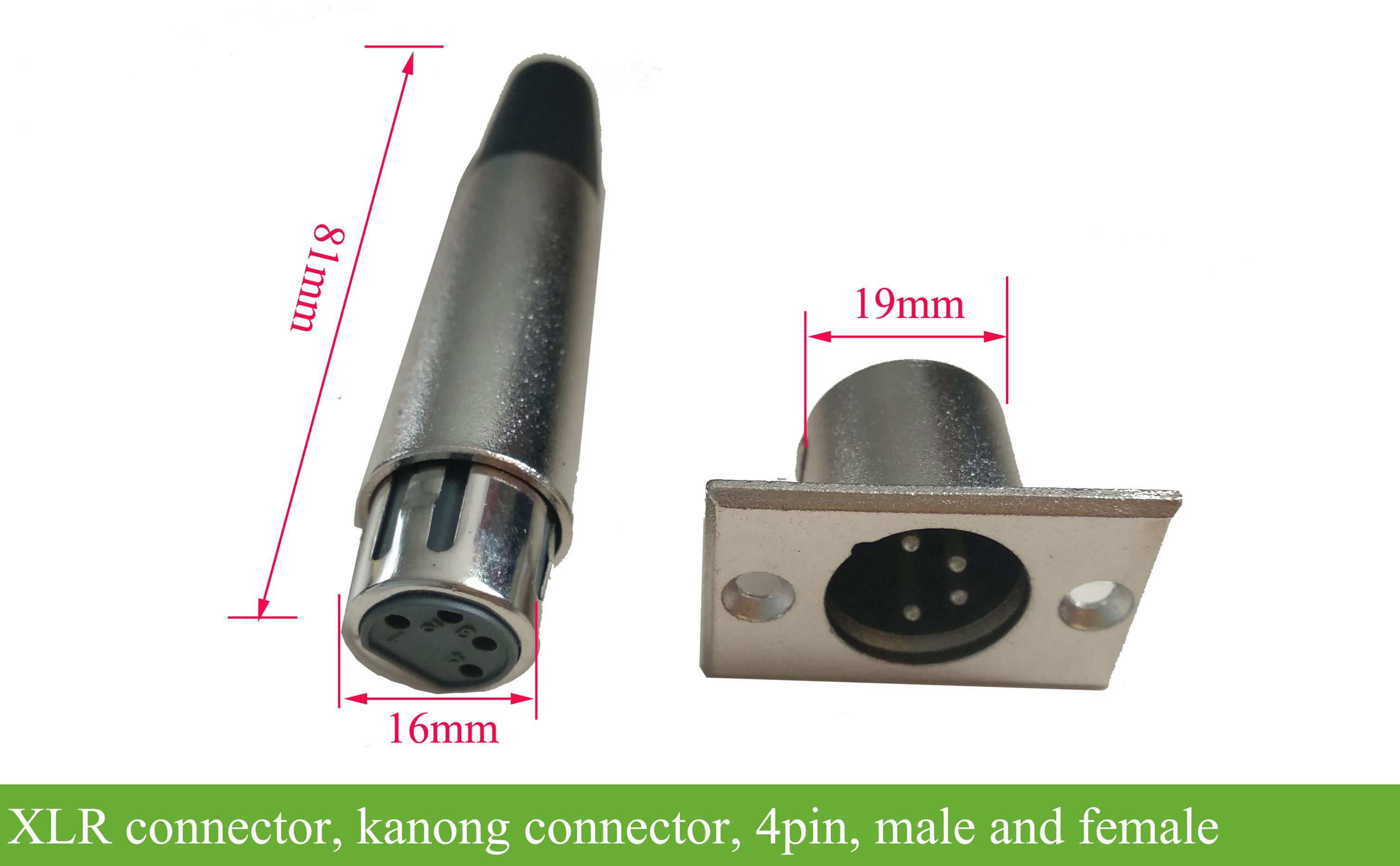Neutrik Female XLR Connector 4 pin