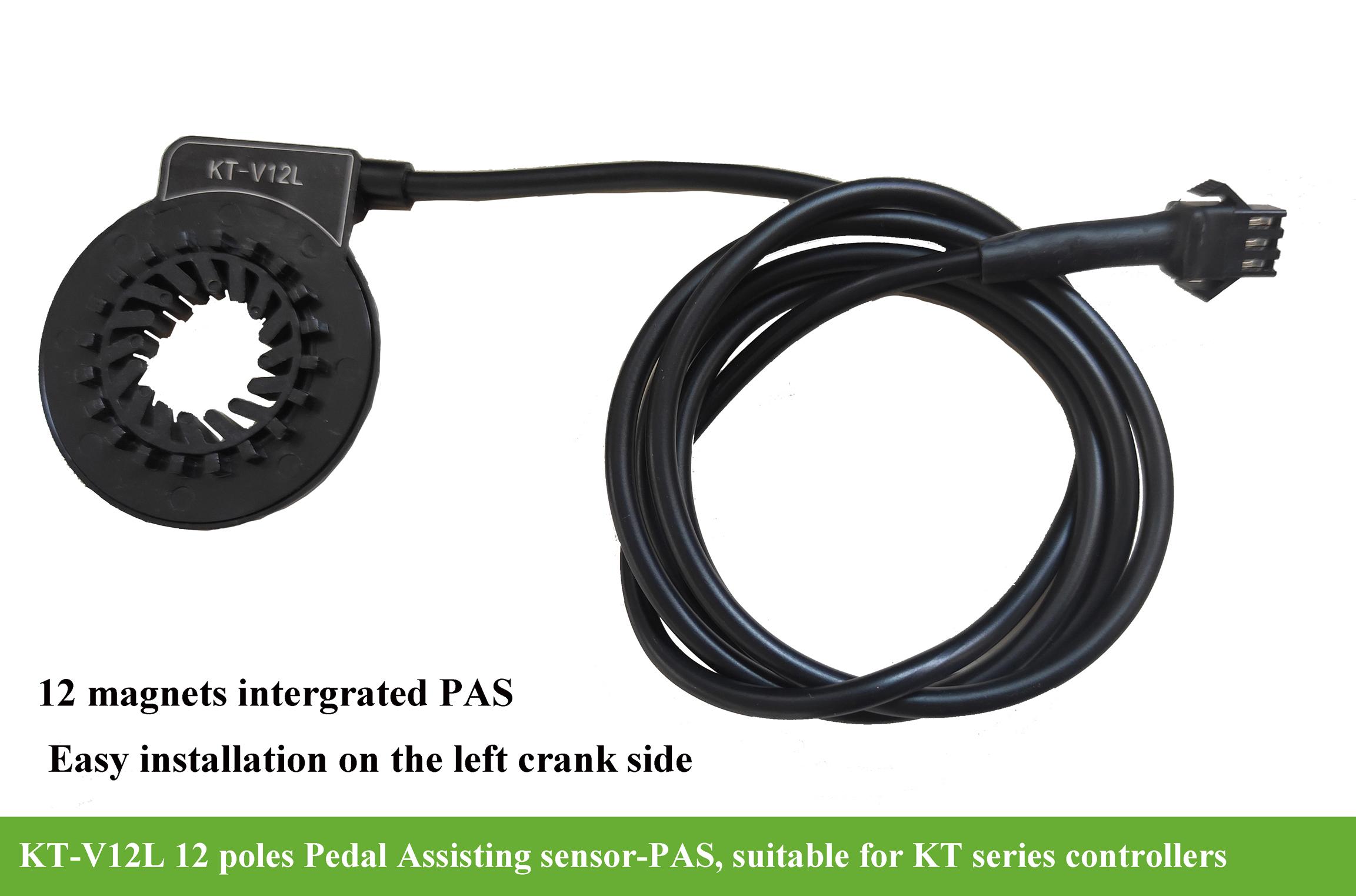 KUNTENG Bicycle Power Pedal Assist Sensor SM/WP Connector 12 Magnetic Points Separable Parts D12